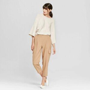 Prologue Straight Leg Cropped Cargo Dress Pants size 8